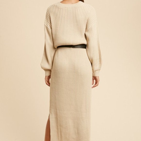 Oatmeal Sweater Dress - Picture 5 of 5